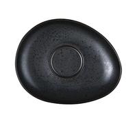 Olympia Fusion Oval Saucer 160mm Fits Cup DR098, Black Tableware
