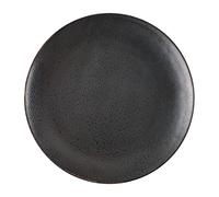 Olympia Fusion Coupe Plate in Black Porcelain - Round - 203 mm - Pack of 6