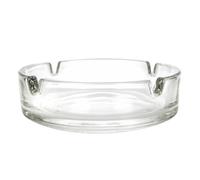 Olympia Small Stackable Glass Ashtrays (Pack of 24), Clear, Solid Glass, Size: 107 mm Diameter, Pub Ashtrays, D865