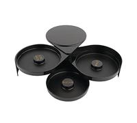 Olympia Glass Rimmer - Salt, Sugar Glass Rimmer Margarita, Cocktail 3 Tier Rotating Trays Spice Container Tray Bartender Tool for Bar, Clubs, and Home Parties F978