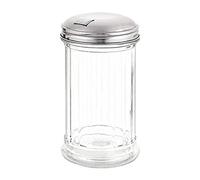 Olympia C234 Sugar Pourer With Side Hole And Flap 140X70mm Glass Container Stainless Steel