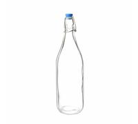 Olympia Glass Water Bottles with Swing Top Stopper 1.2L Pack of 6