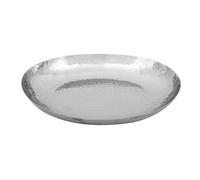 Olympia Hammered Stainless Steel Oval Dish 280x230mm - Serving Platter Bowl for Food Presentation, Canapes, Side Dishes FU283