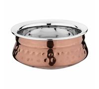 Olympia Small Handi Copper Serving Dish 110mm - Double Walled, Durable, Wide Rim, Home Restaurant Café Buffet Display Rice Curry Food Serving Pot