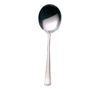Olympia Harley 18/0 Stainless Steel Soup Spoons 170mm, Pack of 12 | Heavy-duty build handles daily high-volume use in busy commercial kitchens, catering events, and restaurants.