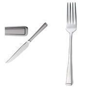Olympia Harley Steak Knife Solid Handle St/St (Box 12) Harley Table Fork St/St (Box 12)