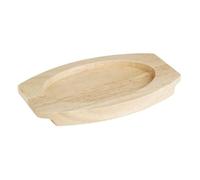 Olympia Hevea Board for Cast Iron Oval Eared Dish 210x120mm for FW819