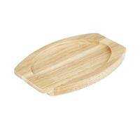 Olympia Hevea Board for Cast Iron Oval Eared Dish 260x165mm for FW817