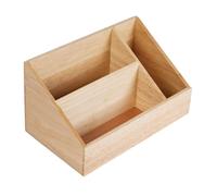Olympia Hevea Wood Tea Station 3 Slots Sloped Drinks Display Presentation Box