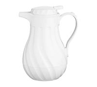 Olympia Insulated Swirl Jug White 0.5Ltr - Drinks Warmer for Keeping Hot Water, Tea, Milk CH118