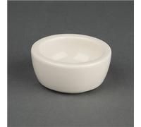 Olympia Ivory Butter Pads 56mm Porcelain Dish Plates Restaurant 12pc