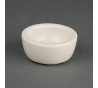 Olympia Ivory Butter Pads 56mm Porcelain Dish Plates Restaurant 12pc