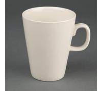Olympia Ivory Latte Mugs 284Ml 10Oz Porcelain Coffee Tea Cup Dishwasher 12pc