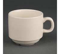 Olympia Ivory Stacking Tea Cups 206Ml 75Oz Coffee Espresso Milk Jugs 12pc