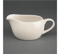 Olympia Ivory Sauce Boats 350Ml 12Oz Porcelain Gravy Dish Bucket Roasting 6pc