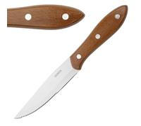 Olympia Jumbo Steak Knives with PP Wood Effect Handles, Pack of 12