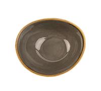 Olympia Kiln Irregular Porcelain Bowl 160mm (Pack of 6), Smoky Gray