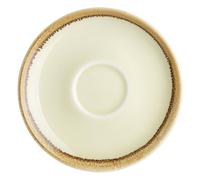 Olympia Kiln Cappuccino Saucer - Sandstone - Porcelain - 160() mm 6 pc