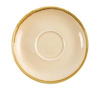Olympia Kiln Cappuccino Saucer - Sandstone - Porcelain - 160() mm 6 pc