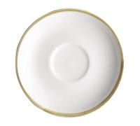 Olympia Kiln Commercial Porcelain Cup Saucer 160mm, White, Pack of, 160 mm | Dishwasher safe with a reactive glaze for a rustic look. Features a central well to prevent cup slips and catch spills.