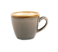 Olympia Kiln Espresso Cups, Grey, 85ml (6 Pack) - Porcelain Hand Painted Coffee Shots Mugs HC388