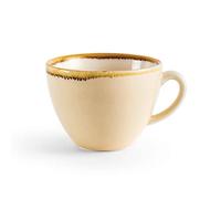Olympia Kiln Porcelain Cappuccino Cups 230ml, Sandstone, Pack of 6, 230 ml