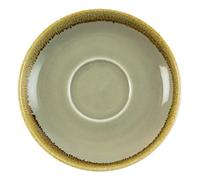 Olympia Kiln Cappuccino Saucer Moss 160mm Set of 6 - Porcelain Coffee Cup Plates GP481