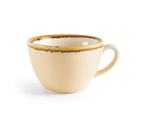 Olympia Kiln Porcelain Espresso Saucers 115mm, Bark, Pack of 6 | Dishwasher safe reactive glaze with hand-painted rims. Fits 160mm saucers to complete your coffee service.