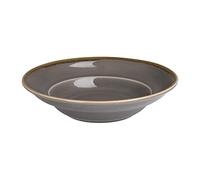 Olympia Kiln Porcelain Pasta Bowls 340ml 250mm, Smoke Grey, Pack, 250 mm