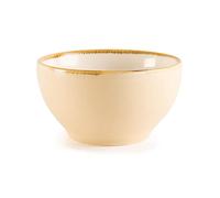Olympia Kiln Porcelain Round Bowls 140mm Pack of 6, Sandstone
