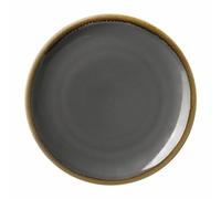 Olympia Kiln Round Coupe Plate in Smoky Gray - Porcelain - 280(Ø) mm