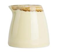 Olympia Kiln Sandstone Porcelain Milk Jug 96ml (Pack of 6), 96 ml | Vitrified ceramic resists chipping under heavy commercial use; features a spill-reducing non-skid base for stability.