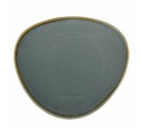 Olympia Kiln Triangular Plate in Blue Made of Porcelain 280(?)mm / 11"