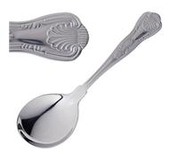 Olympia Kings Soup Spoon Set (Pack of 12), Stainless Steel, Size: 175(L)mm, Material: 18/0 Stainless Steel, High Polish Soup Dinner Spoons, D688
