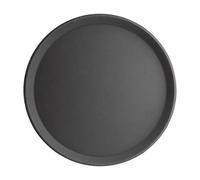 Olympia Kristallon Fibreglass Round Non-Slip Tray Black 406mm