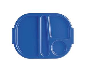 Olympia Kristallon Food Compartment Tray Small Blue (Pack 10)