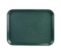 Olympia Kristallon Medium Polypropylene Fast Food Tray Green 415mm