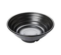 Olympia Kristallon Fusion Melamine Large Bowl 1200ml, Black, Pack of 4