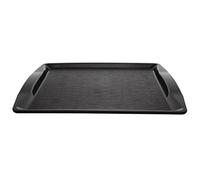 Olympia Kristallon Handled Fast Food Tray Black - 430x305x25mm 17x 12x 1