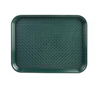 Olympia Kristallon Large Polypropylene Fast Food Tray Green 450mm