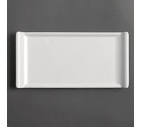 Olympia Kristallon Melamine Platter White 300 x 150mm
