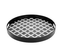 Olympia Kristallon PC Round Non Slip Tray with Handles - 405mm 16"