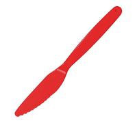 Olympia Kristallon Polycarbonate Knife Red 180mm (Pack of 12) | Shatterproof construction provides kitchen safety, whilst the ergonomic handle offers a comfortable, slip-free grip.