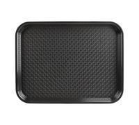 Olympia Kristallon Polypropylene Fast Food Tray Black Large 450mm - P507