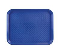 Olympia Kristallon Polypropylene Fast Food Tray Blue Large 450mm