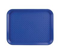 Olympia Kristallon Polypropylene Fast Food Tray Blue Medium 415mm