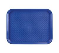 Olympia Kristallon Polypropylene Fast Food Tray Blue Small 345mm