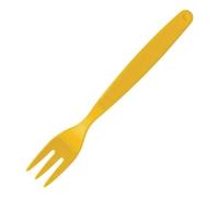 Olympia Kristallon Plastic Reusable Forks Yellow (12 Pack) - Durable Cutlery Dishwasher Safe DL119