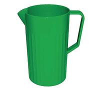 Olympia Kristallon Polypropylene Jug 1.4Ltr, Green | Dishwasher safe for quick cleanup; features a wide -40C to +100C temperature resistance for serving hot or cold drinks.