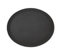 Olympia Kristallon Polypropylene Oval Non-Slip Tray Black 685mm
